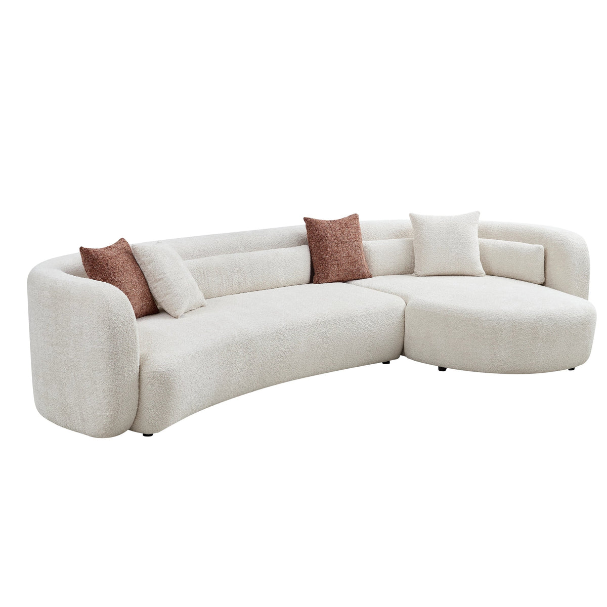 Odile Curved Boucle Sectional