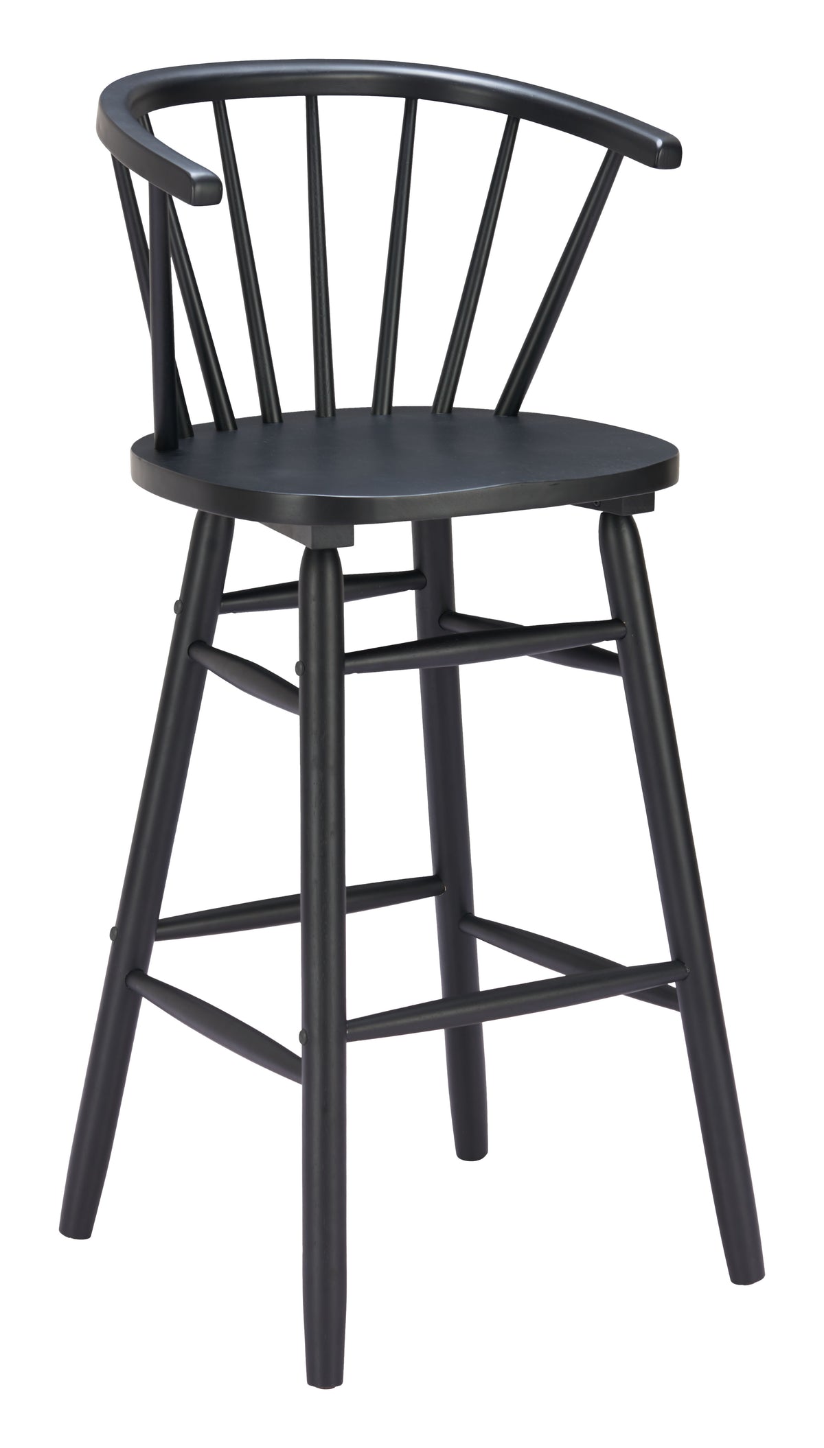 Stenger Barstool (Set of 2) in Black