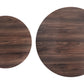 Rosk Walnut & Black Coffee Table Set (2-Piece)