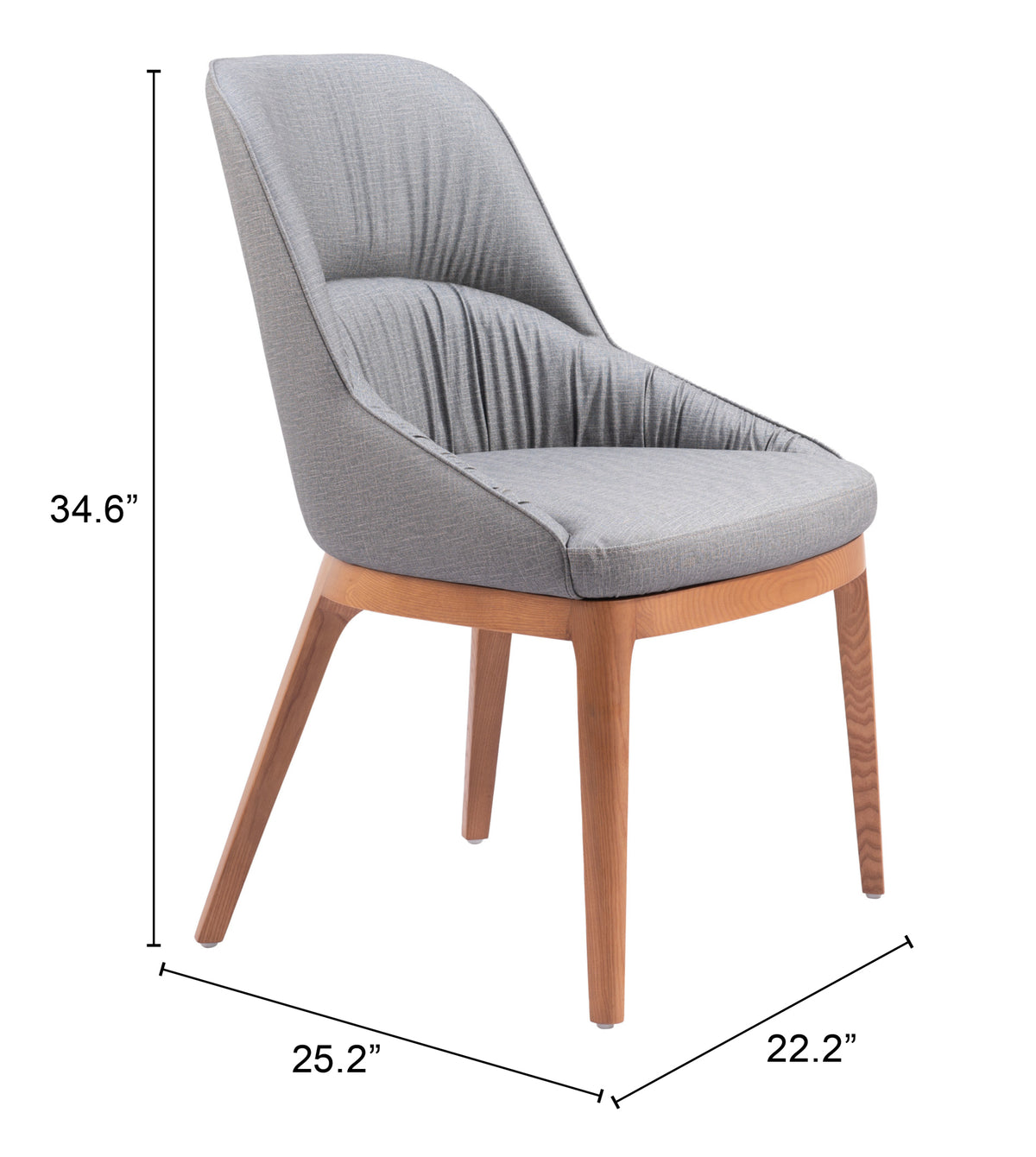 Ayr Dining Chair (Set of 2) in Slate Gray