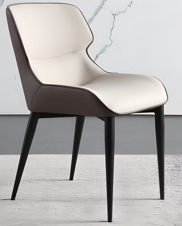 Marlowe Faux Leather Dining Chairs – 31.9" Metal-Leg Set of 2 (2 Colors)