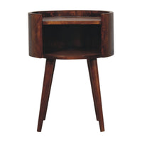 Abner Chestnut Mango Wood Bedside Table