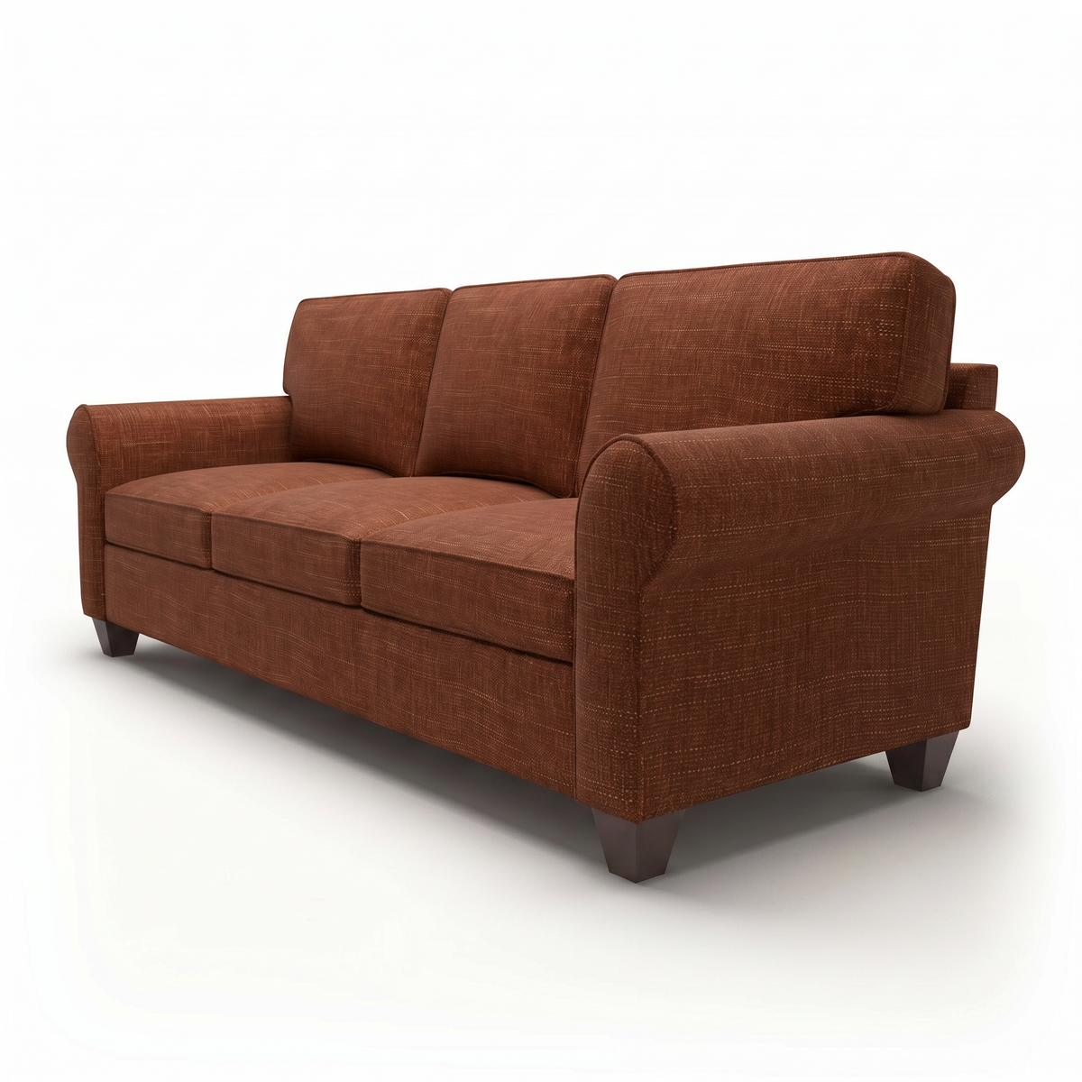 Augusta Sofa – Made in USA, Custom Fabric Options, 83" Classic Design - Insight Russet - Fabric (6)