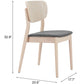 Kellua Dining Chair (Set of 2) in Gray & Natural