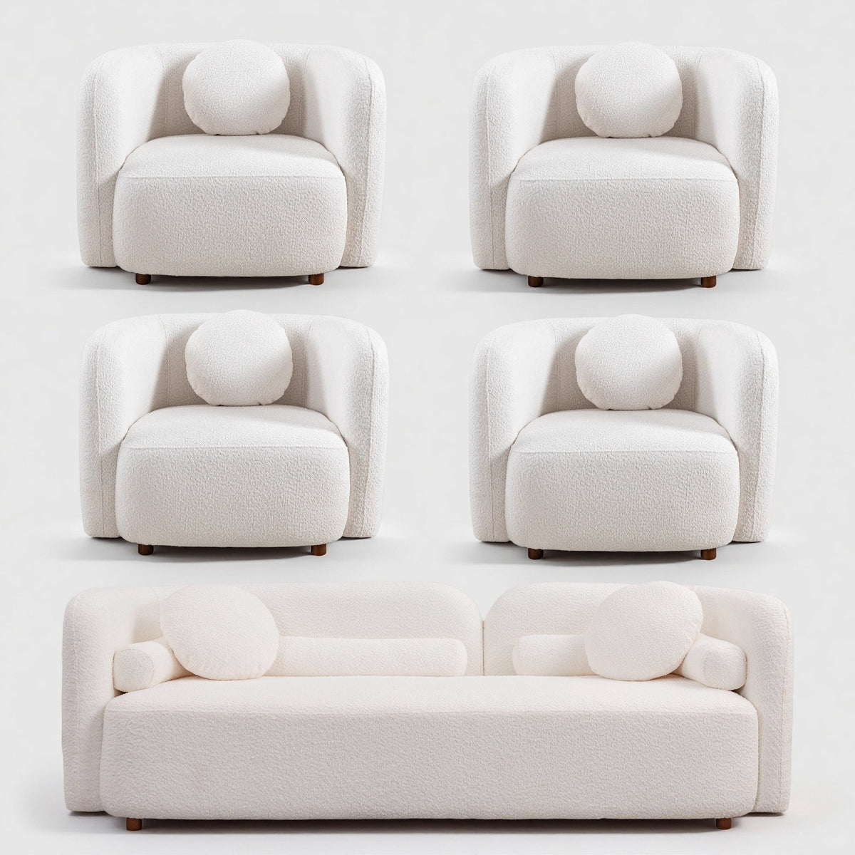 Gethin Boucle Sofa Set