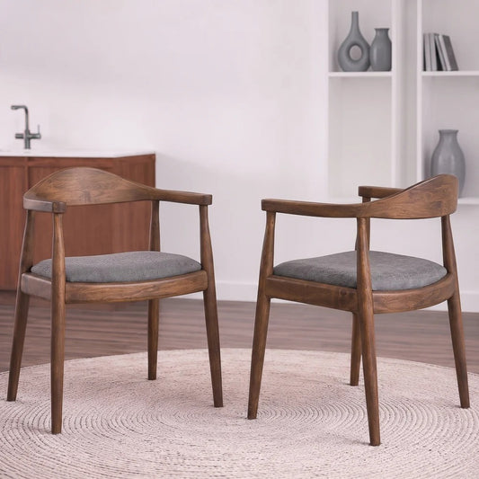 Kelly Dining Chair in Grey Linen