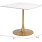 Epas White & Gold Dining Table