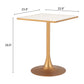 Spot Bistro Table in Beige & Gold