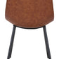 Daniel Dining Chair (Set of 2) in Vintage Brown