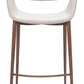 Limay Beige & Walnut Barstool