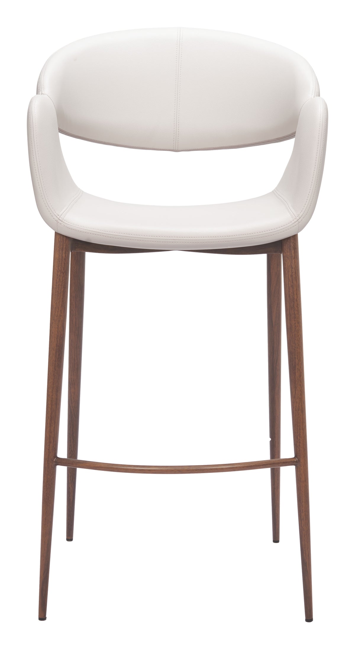 Limay Beige & Walnut Barstool