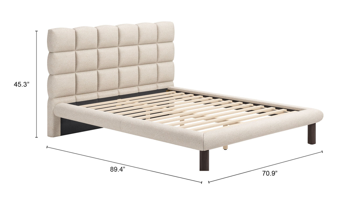 Placid Beige Queen Bed