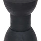 Wisdom Solid Wood Round Side Table, Black 13" - Revel Sofa 