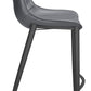 Magnus Counter Stool (Set of 2) in Dark Gray & Black
