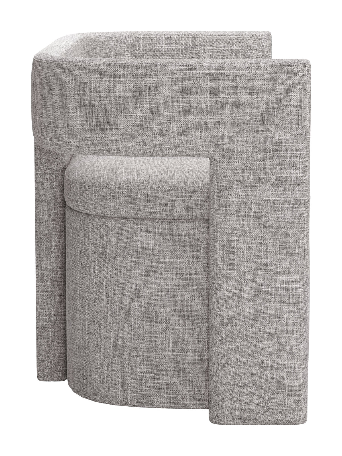 Papua Gray Storage Bench
