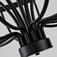 Daxton Black Iron 24-Light Chandelier 39.3 inch