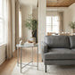 Vetro Silver Side Table