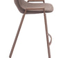 Desi Barstool (Set of 2) in Brown & Walnut