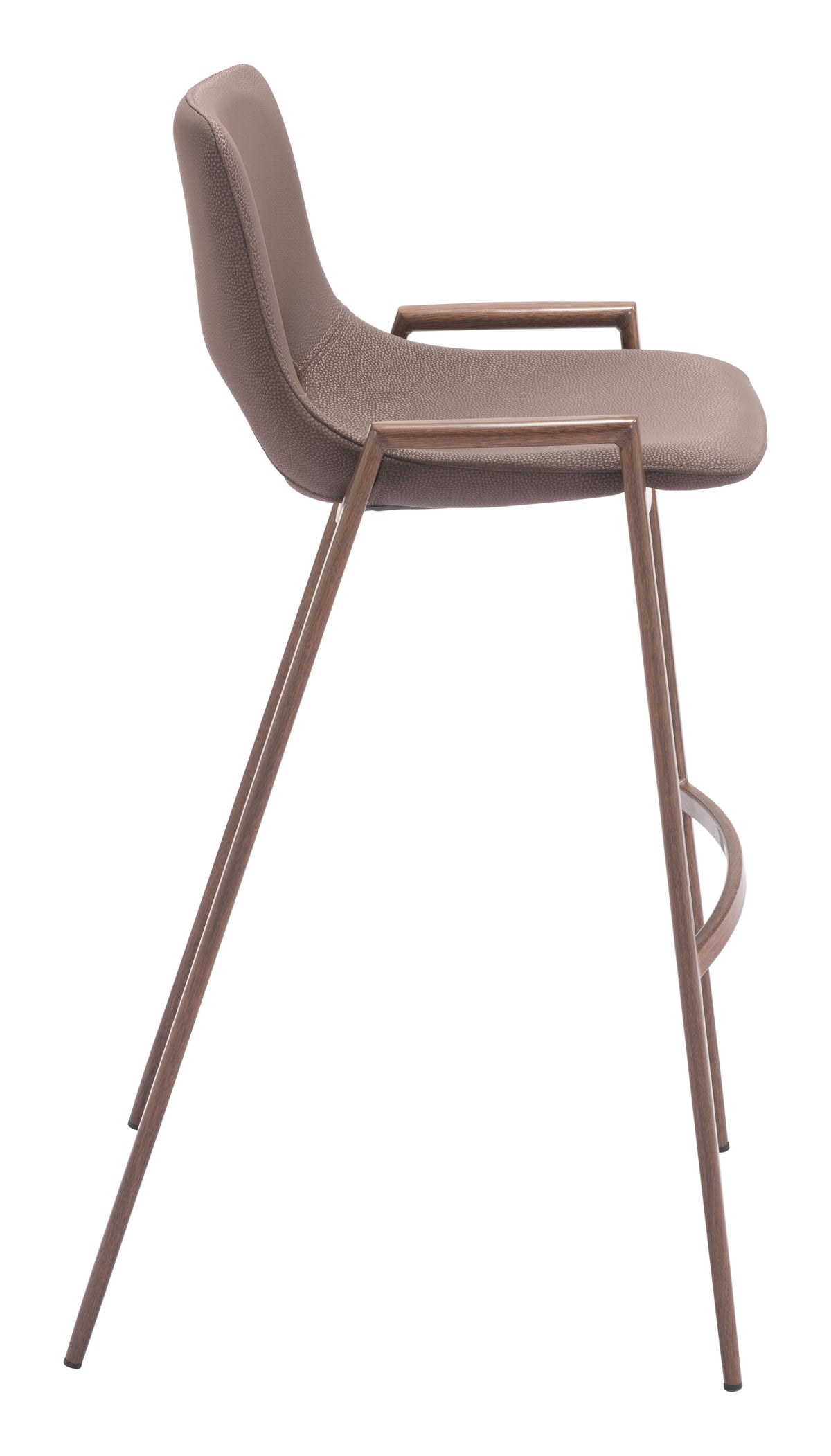 Desi Barstool (Set of 2) in Brown & Walnut