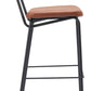 Charon Barstool (Set of 2) in Vintage Brown