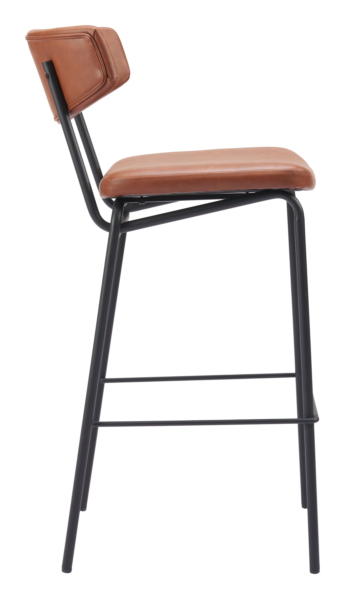 Charon Barstool (Set of 2) in Vintage Brown