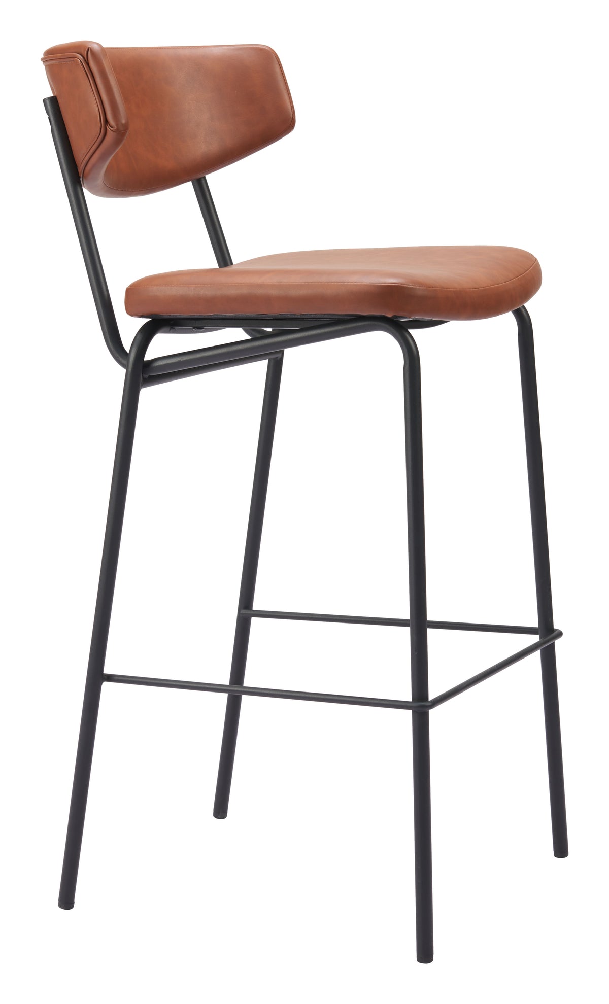 Charon Barstool (Set of 2) in Vintage Brown
