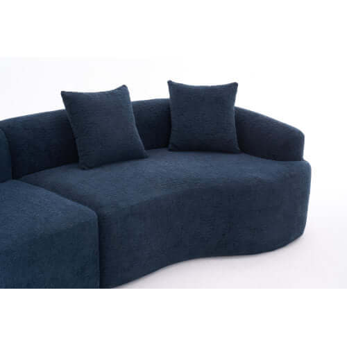 Curved Compression Foam Sectional Sofa