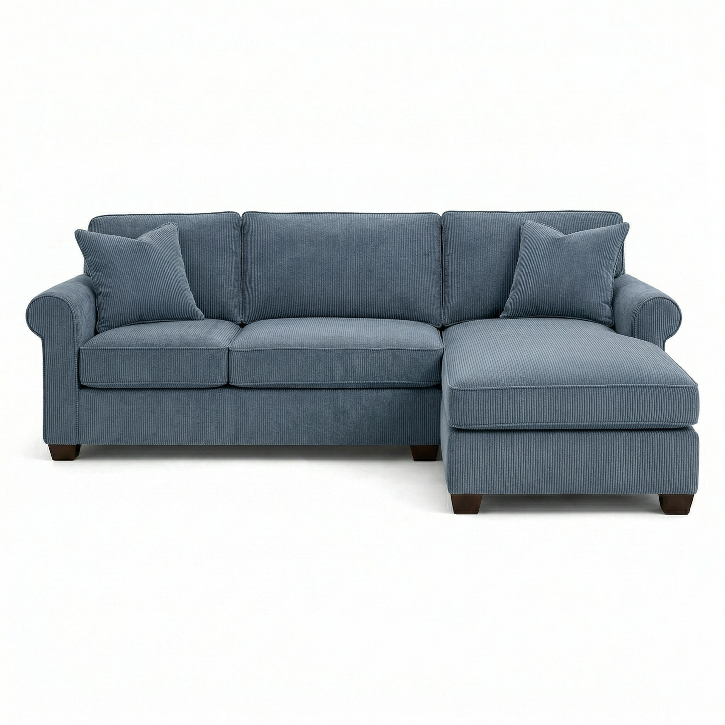 Irlanda Upholstered L-Shaped Sectional – 120" Made-in-USA Sectional Sofa - Leslie Peacock - Fabric (7)