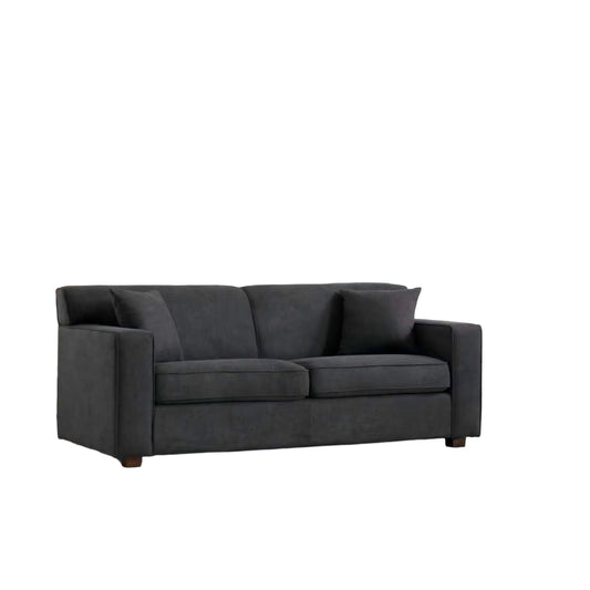 Winnie Grey Fabric Sleeper Sofa – 76" Pull-Out Loveseat Sofa Bed