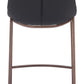 Magnus Counter Stool (Set of 2) in Black & Walnut
