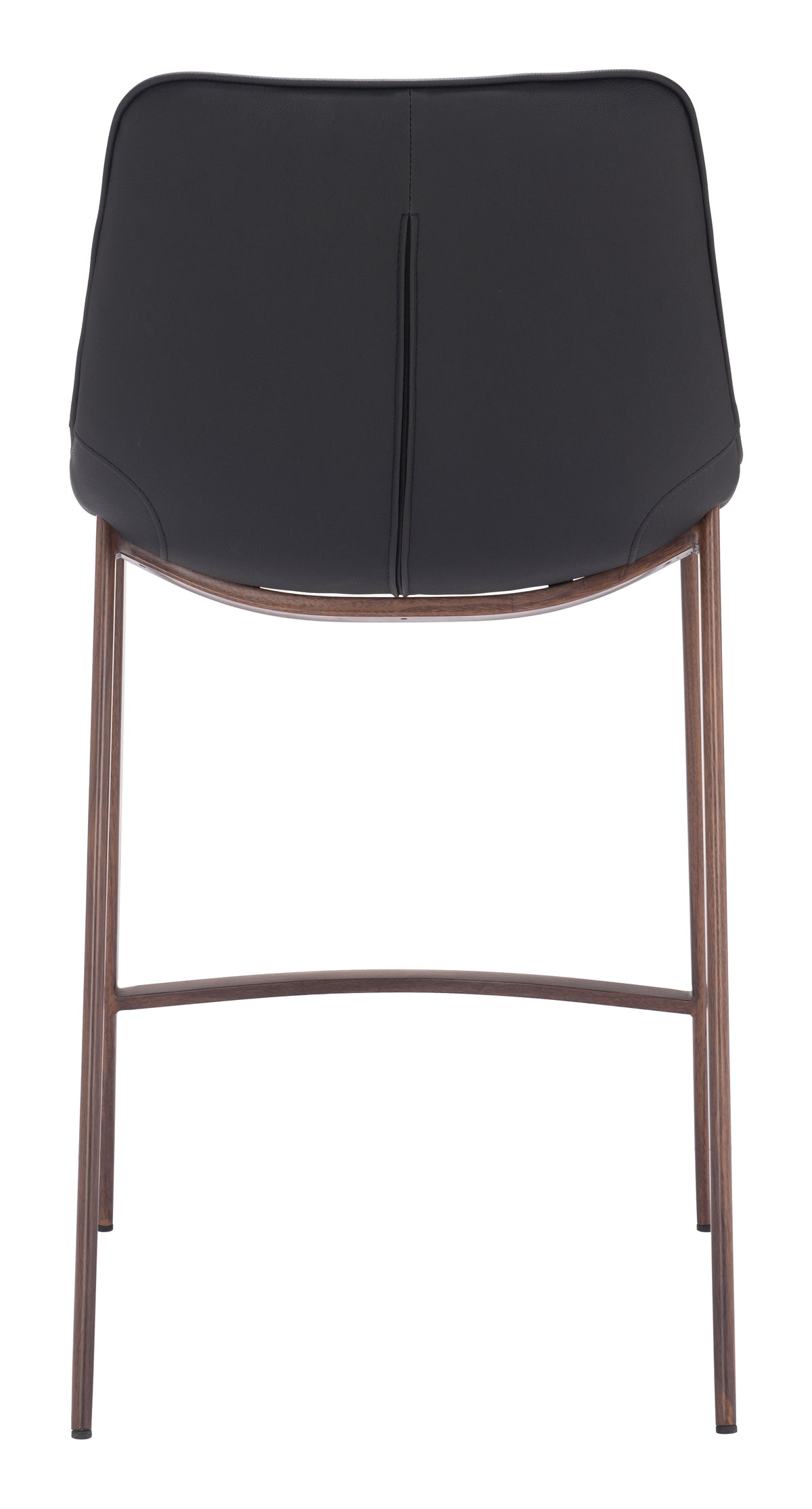 Magnus Counter Stool (Set of 2) in Black & Walnut