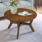 Round Wood MDF Accent Table 32"