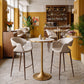 Limay Beige & Walnut Barstool