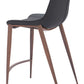 Magnus Counter Stool (Set of 2) in Black & Walnut