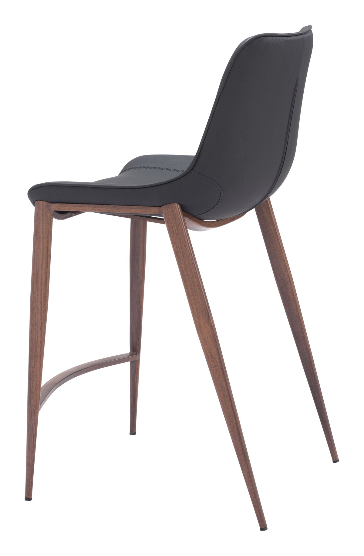 Magnus Counter Stool (Set of 2) in Black & Walnut