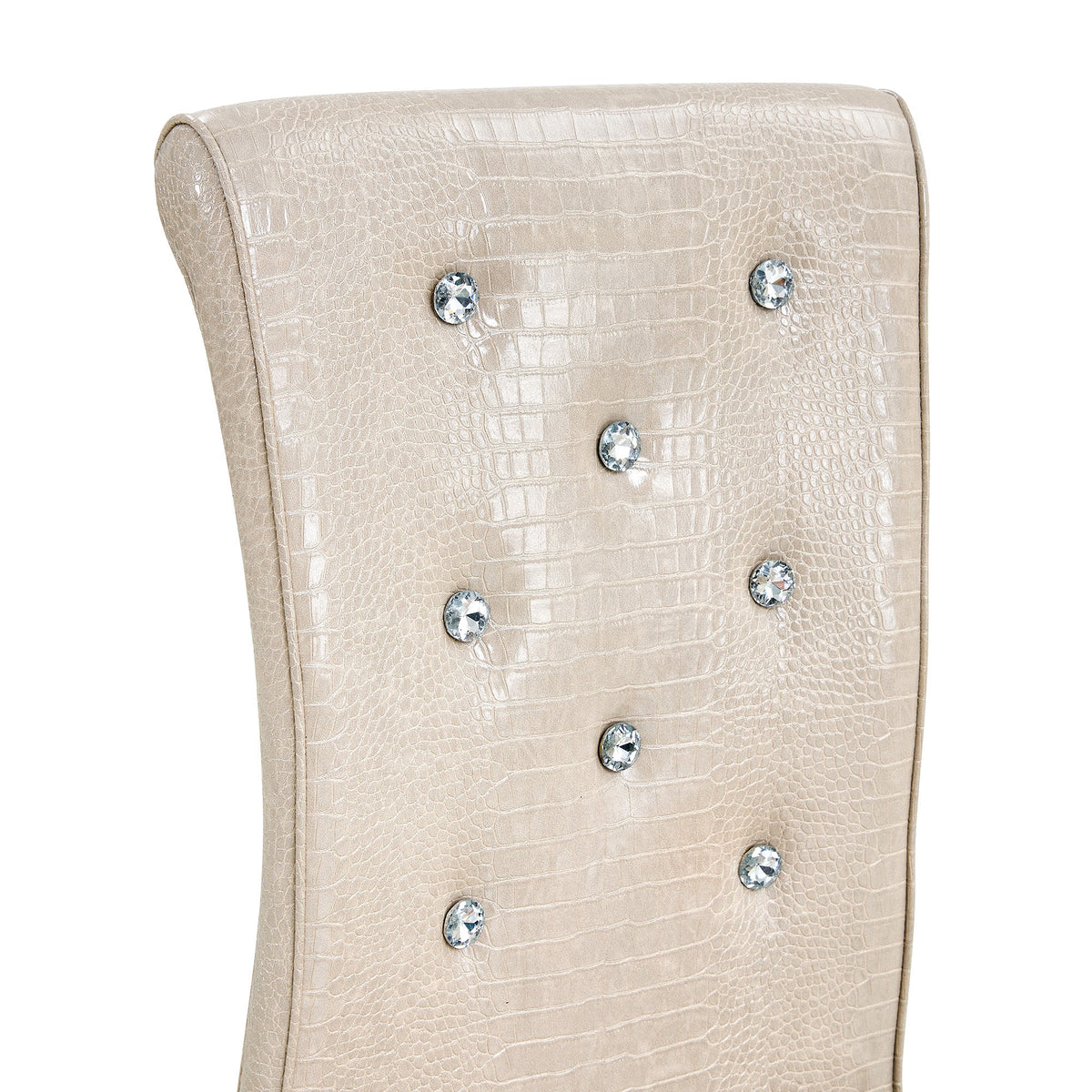 Kinsey Beige, Electroplated Legs, Set of 4
