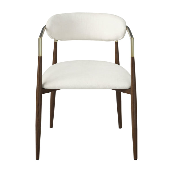 Clayten Off-White Upholstered Arm Chair – 30