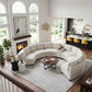 Harlow Curved Modular Sectional - Beige (3)