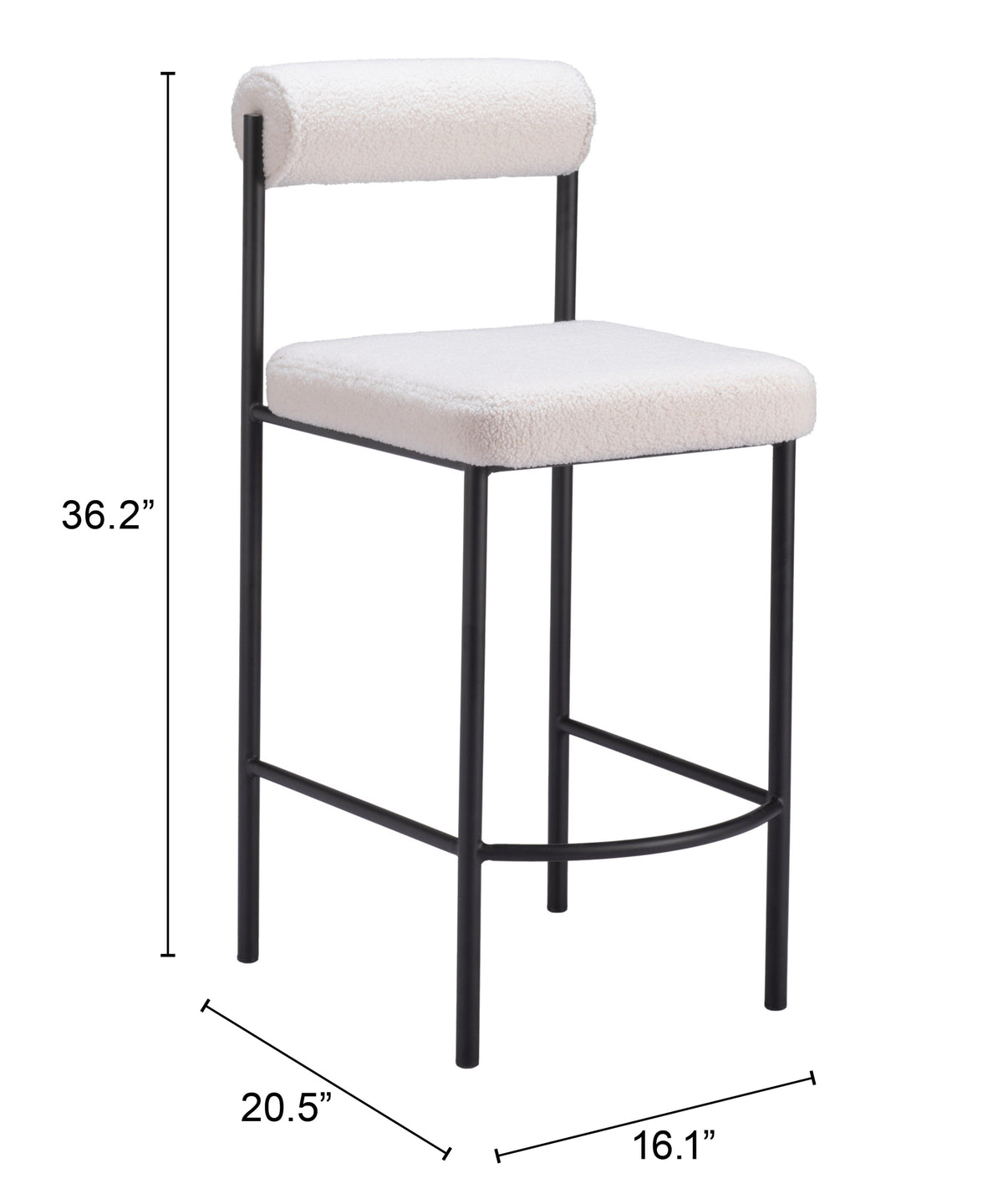 Livorno Ivory Counter Stool (Set of 2)