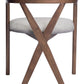 Cairo Dove Gray & Walnut Dining Chair