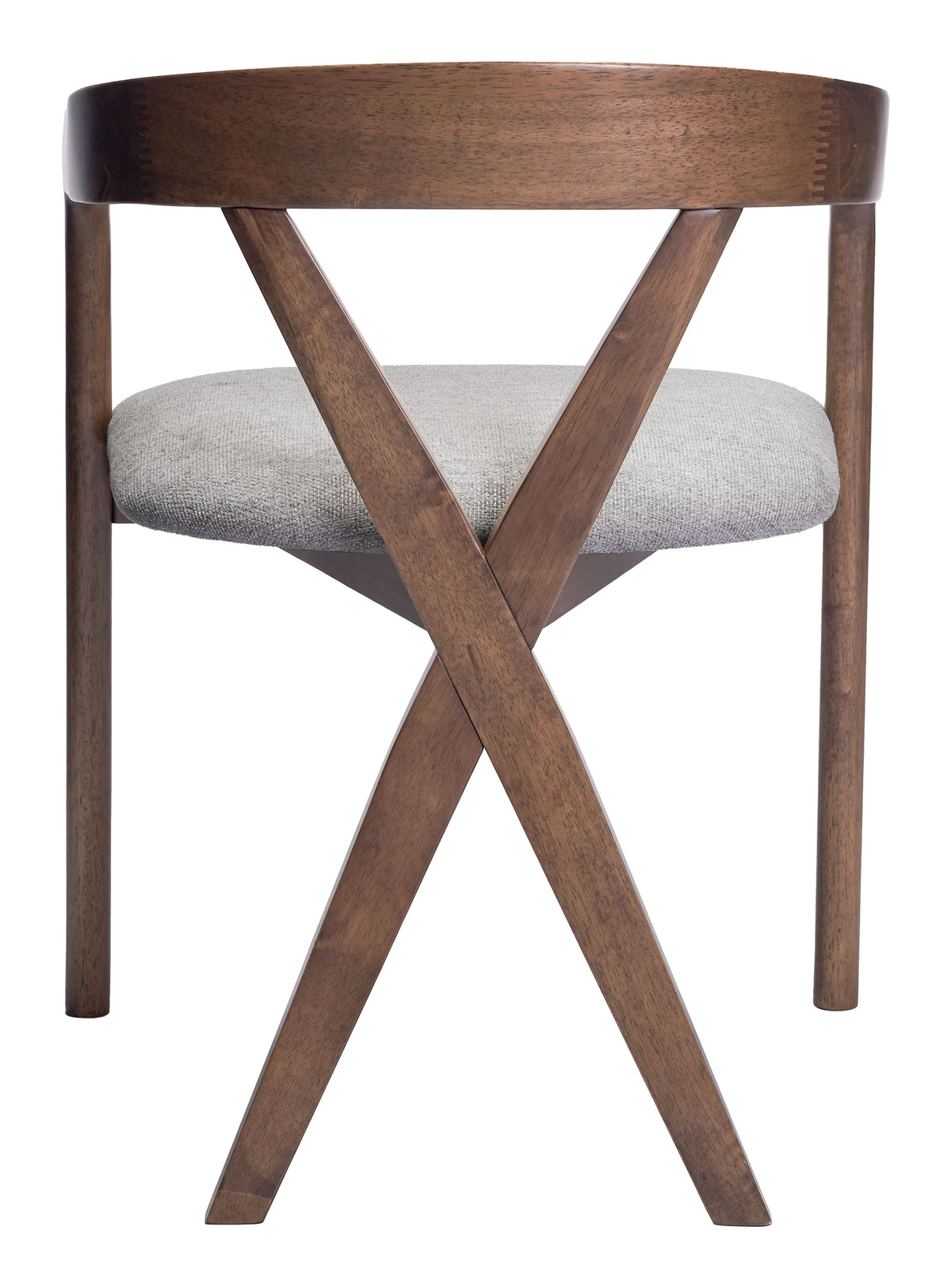 Cairo Dove Gray & Walnut Dining Chair