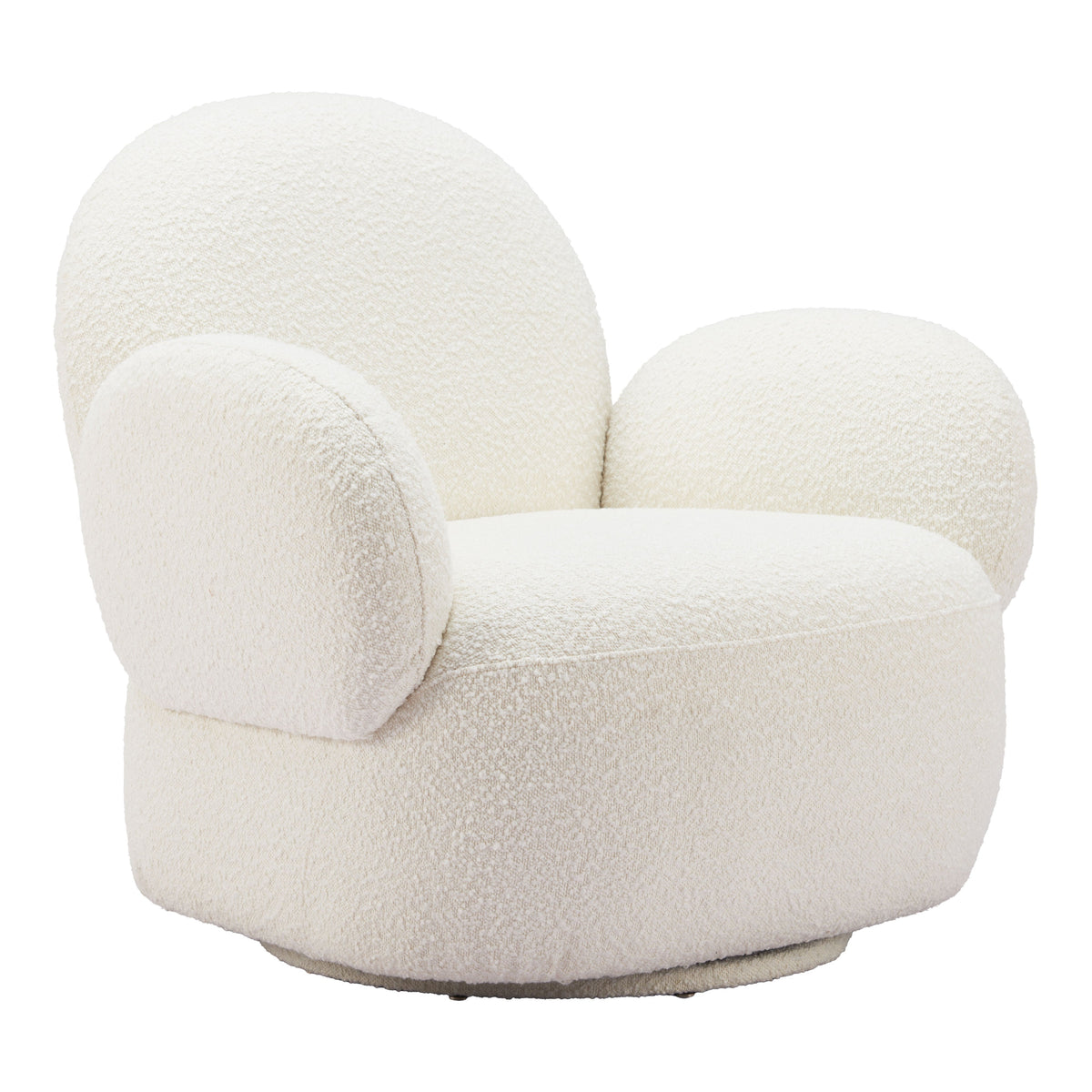 Pilka White Swivel Chair