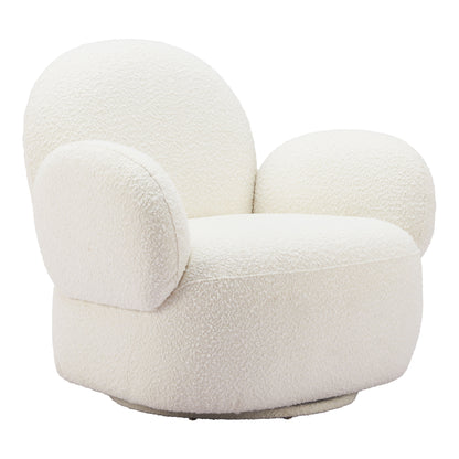 Pilka White Swivel Chair