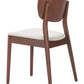 Kellua Dining Chair (Set of 2) in Beige & Walnut
