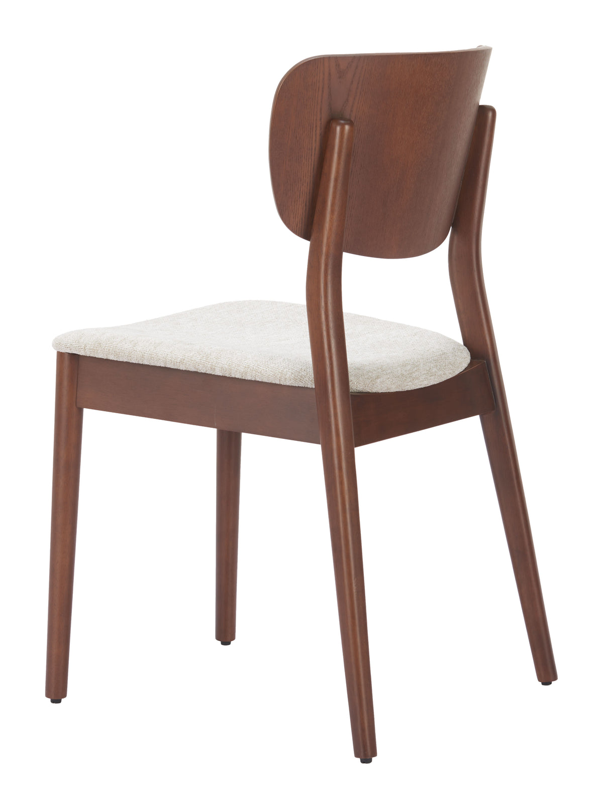 Kellua Dining Chair (Set of 2) in Beige & Walnut