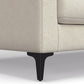 Ava MCM Cream Symmetrical Corner Sofa Sectional 102"