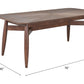 Silea Espresso Rectangular Dining Table