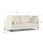 Ava MCM Gray Performance Fabric Sofa Loveseat 76"L (2 Color Options)