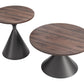Rosk Walnut & Black Coffee Table Set (2-Piece)