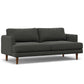 Livingston MCM Styled Fabric Sofa Loveseat, Charcoal Gray 76" - Revel Sofa 